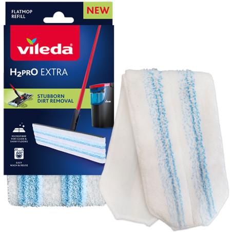 Pack de 2 - Vileda - H2pro Flat mop recharge