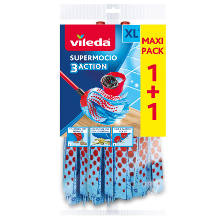 Pack de 2 - Vileda - Supermocio 3 Action recharge