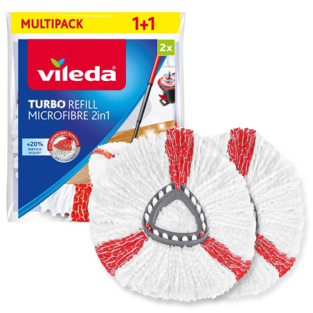 Pack de 2 - Vileda - Turbo 2in1 recharge X2