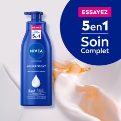 Lot de 3 - Lait Corps Nourrissant Peaux très sèches Huile d'Amande NIVEA le flacon de 400ml