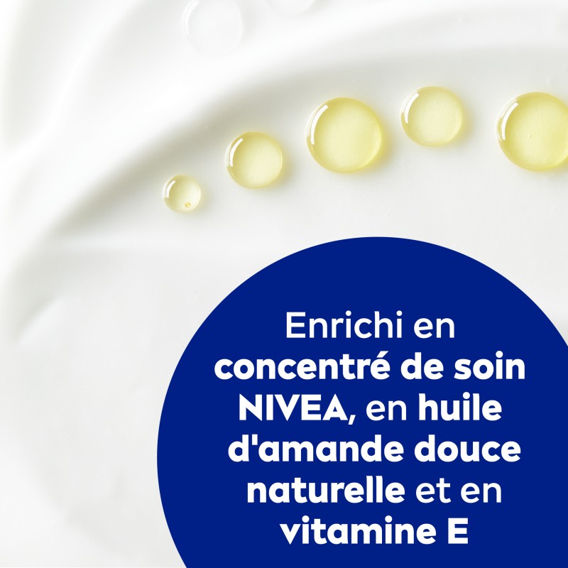 Lot de 3 - Lait Corps Nourrissant Peaux très sèches Huile d'Amande NIVEA le flacon de 400ml