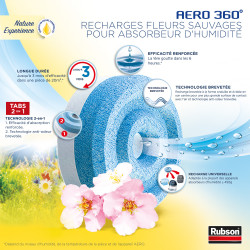 Rubson - Recharge Aero 360 Nature Experience Fleurs Sauvages Lot De 4 Recharges 2
