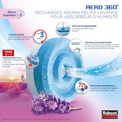 Rubson - Recharge Aero 360 Nature Experience Lavande Relaxante Lot De 4 Recharges 2