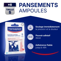 Pansements Ampoules Petit Format HANSAPLAST 6 pansements 2