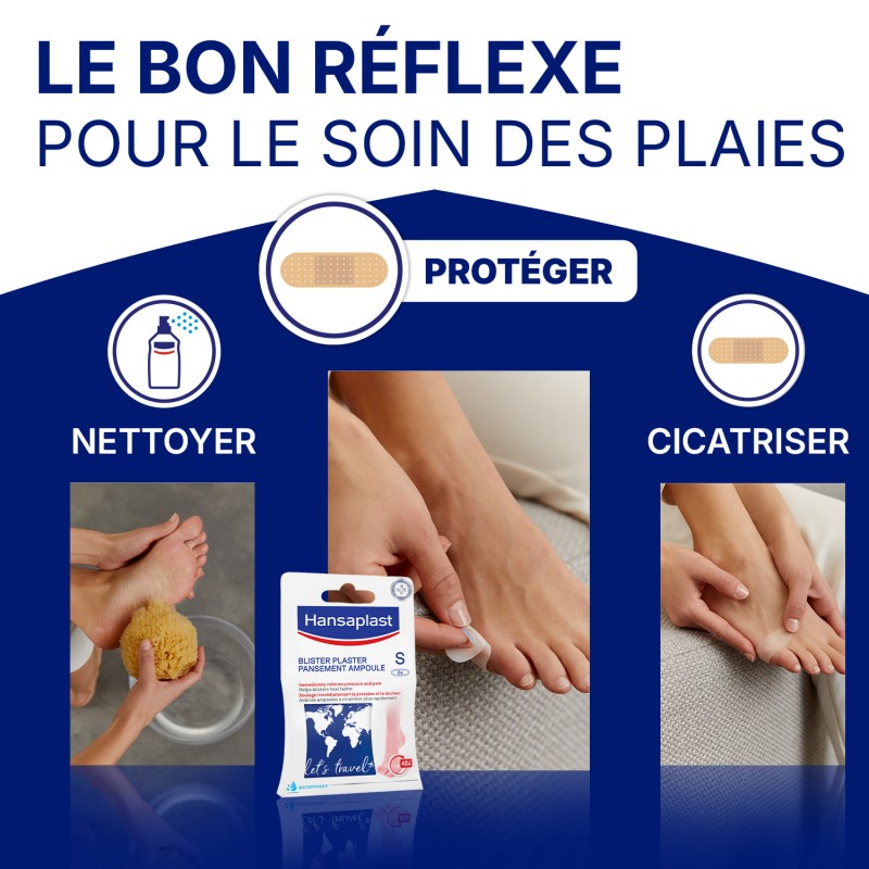 HANSAPLAST AMPOULE PETITE TAILLE - Boîte de 6 pansements