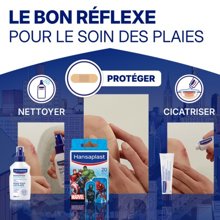 HANSAPLAST - 20 Pansements Avengers (Disney)