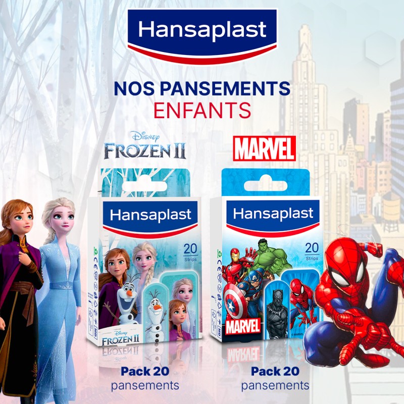 HANSAPLAST - 20 Pansements Avengers (Disney)
