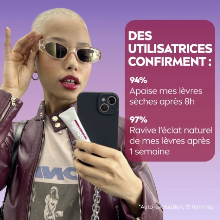 Baume soin des lèvres Tube Hyaluron Glow Berry Tinted LABELLO 10ml