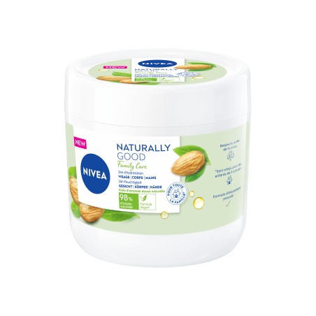 Crème Hydratante Visage Corps Mains Naturally Good Family NIVEA 450ml