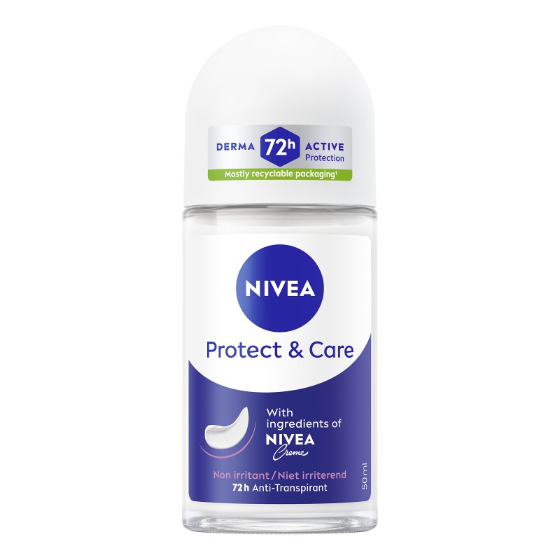 Déodorant Bille Anti-transpirant 72H Protect & Care NIVEA 50ml