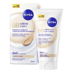 BB Crème visage teintée hydratante teinte claire FPS 15 NIVEA 50ml