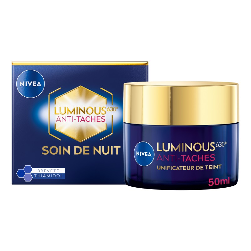 Crème Soin de Nuit Visage Anti-taches au Thiamidol LUMINOUS630 NIVEA 50ml