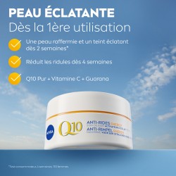 Crème visage jour anti-rides activateur d'éclat Q10 Energy FPS 15 NIVEA 50ml 2