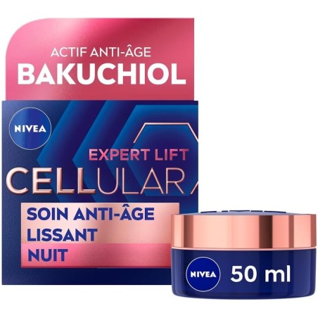Crème visage Nuit Anti-Âge Lissant CELLULAR LIFT NIVEA 50ml