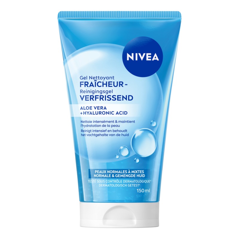 Gel Nettoyant Visage Fraîcheur Peaux Normales à Mixtes NIVEA 150ml