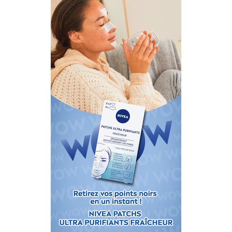 Patchs Ultra Purifiants Fraîcheur Visage Acide citrique NIVEA 6