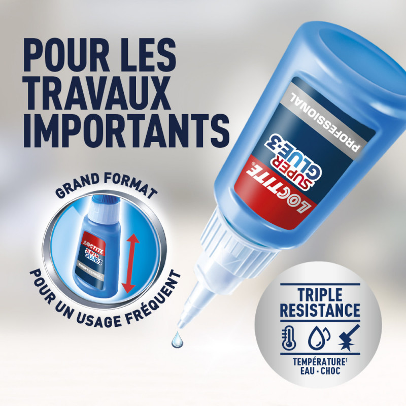 Loctite - Colles Cyanoacrylates Superglue-3 Xxl Bouteille 20G Blister 12Uc