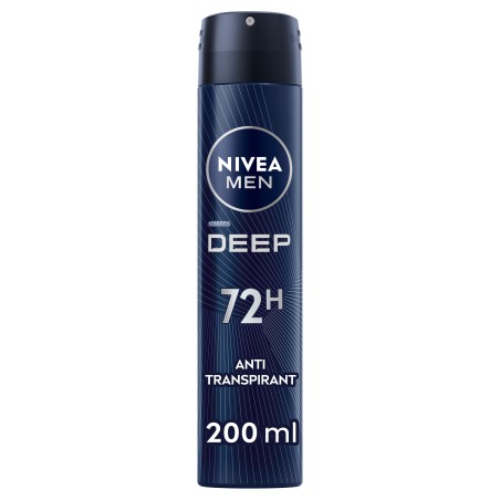 Déodorant Spray Homme Anti-transpirant 72h DEEP DARKWOOD NIVEA MEN 200ml