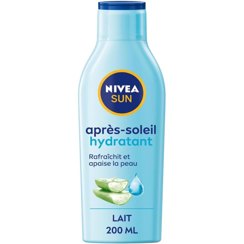 Après-soleil Lait Hydratant Aloe Vera Hyaluronique NIVEA SUN 200ml