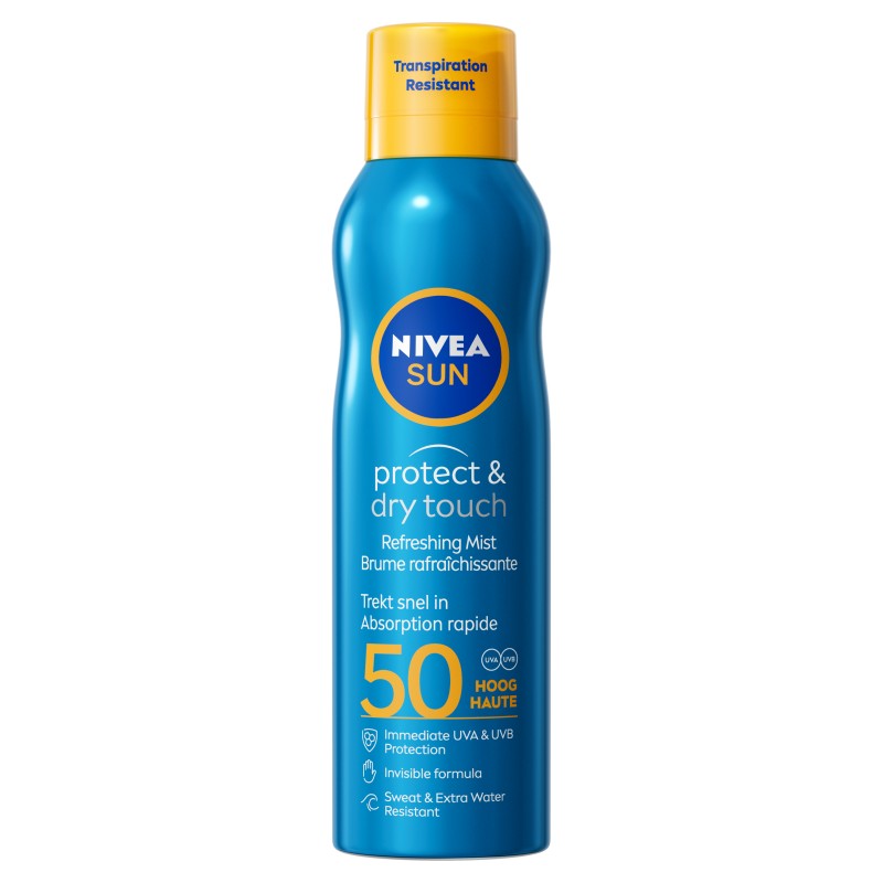 Crème protection solaire brume FPS 50 Protect & Dry touch NIVEA SUN 200ml