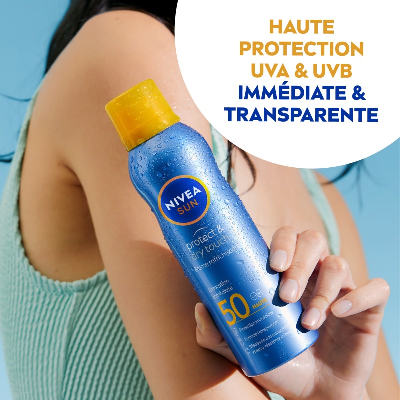 Crème protection solaire brume FPS 50 Protect & Dry touch NIVEA SUN 200ml