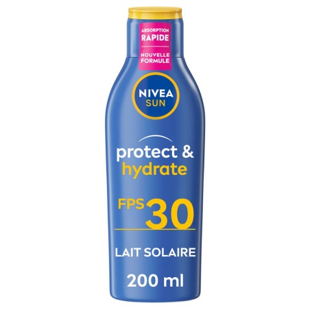 Crème protection solaire lait corps FPS 30 Protect & Hydrate NIVEA SUN 200ml