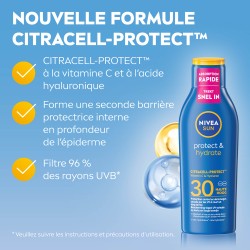Crème protection solaire lait corps FPS 30 Protect & Hydrate NIVEA SUN 200ml 2