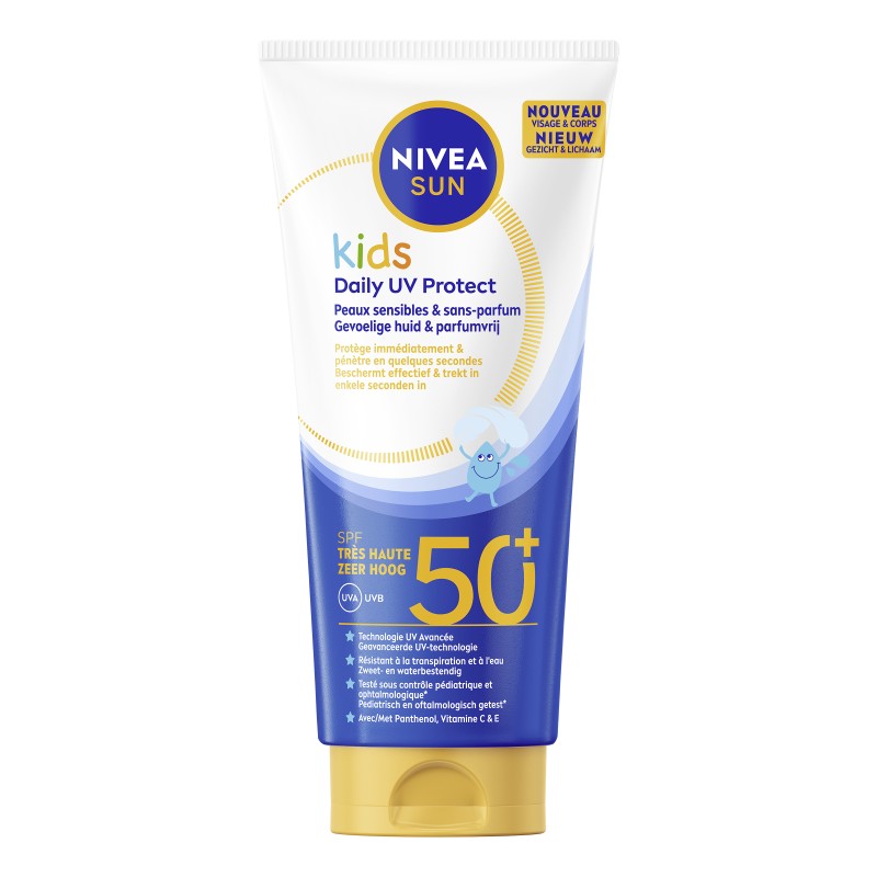 Crème protection solaire Lait SPF 50+ Hydrate NIVEA SUN 100ml