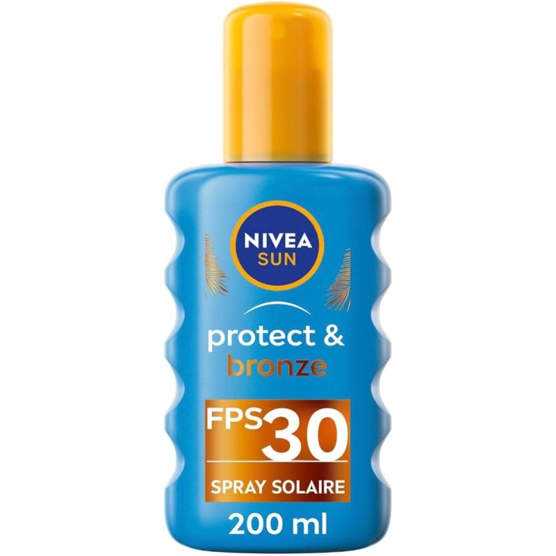 Crème protection solaire Spray FPS 30 Bronze NIVEA SUN 200ml
