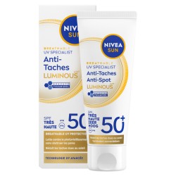 Crème visage solaire Fluide FPS 50+ Anti-taches LUMINOUS630 NIVEA SUN 40ml