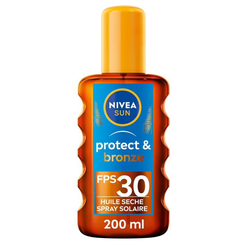 Huile sèche protection solaire Spray SPF 30 Bronze NIVEA SUN 200ml