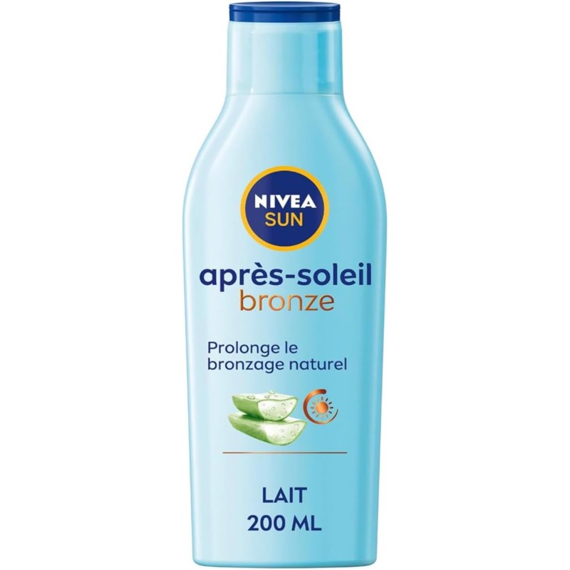 Lait Après-soleil Prolonge le bronzage Aloe Vera Bio NIVEA SUN 200ml