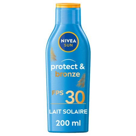 Lait protection solaire Activateur de Bronzage PROTECT & BRONZE FPS30 NIVEA SUN 200ml