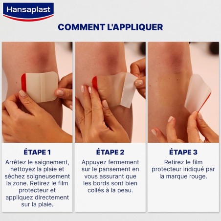Lot de 9 Pansements Hydrocolloïdes XL HANSAPLAST