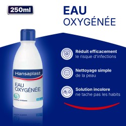 Lot de 3 Eau Oxygénée 3% HANSAPLAST 250ml 2