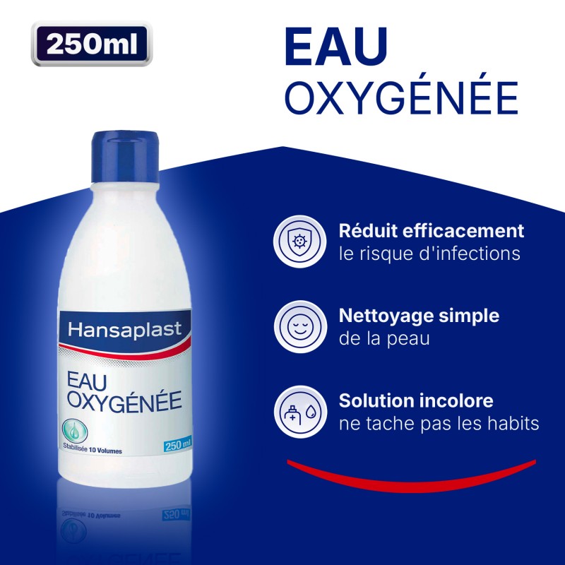 Lot de 3 Eau Oxygénée 3% HANSAPLAST 250ml