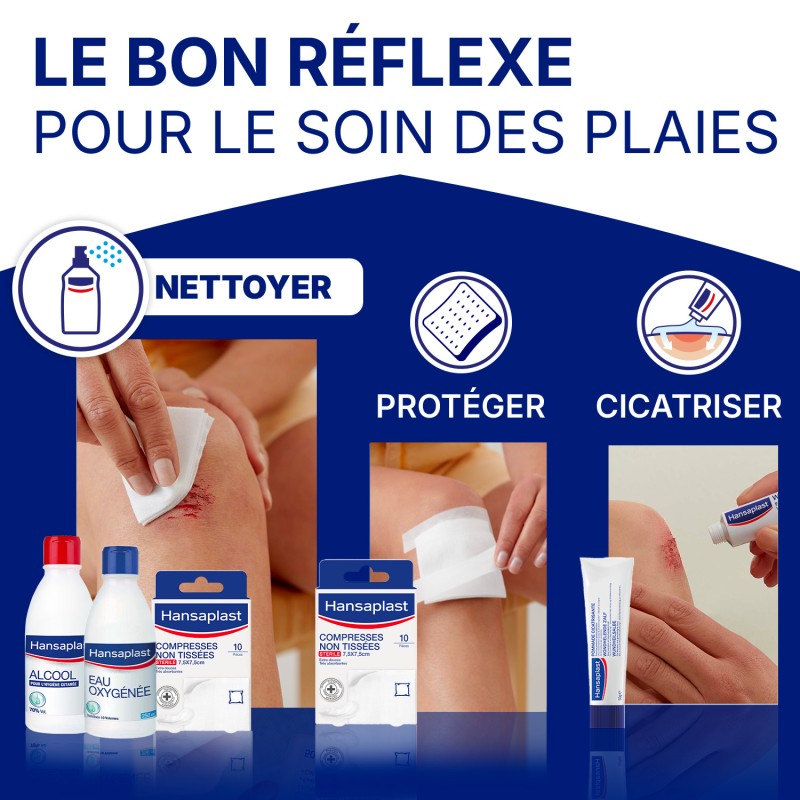 Lot de 3 Eau Oxygénée 3% HANSAPLAST 250ml
