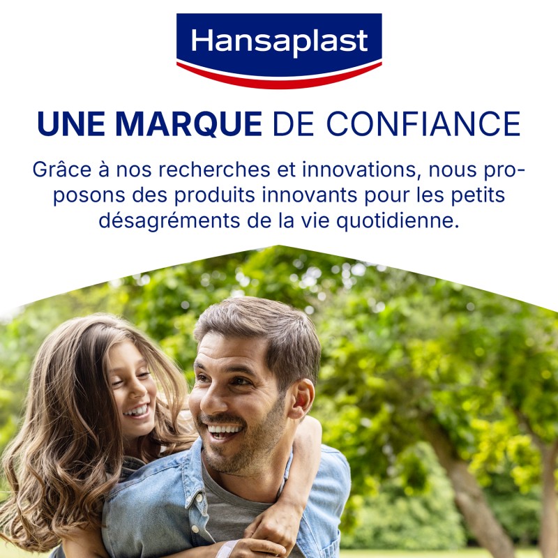 Lot de 3 boîtes de 100 Pansements Prédécoupés Couleur Chair HANSAPLAST UNIVERSAL