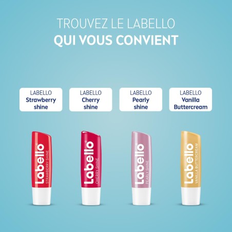 Lot de 6 Baume soin des lèvres Stick Mangue LABELLO 4,8g