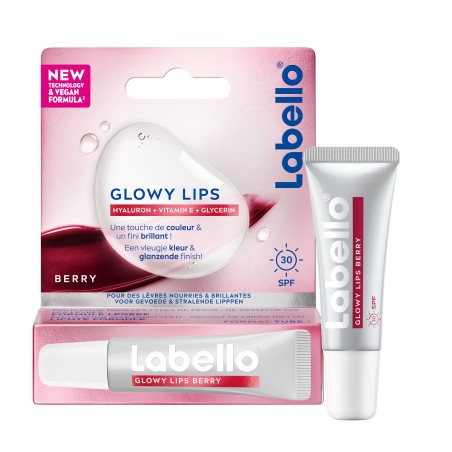 Lot de 3 Baume soin des lèvres Tube Hyaluron Glow Berry Tinted LABELLO 10ml