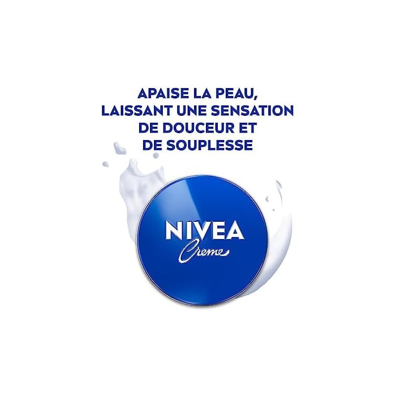 Lot de 3 Crème Hydratante Nourrissante Visage Corps Mains NIVEA 400ml