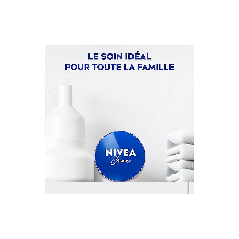 Lot de 3 Crème Hydratante Nourrissante Visage Corps Mains NIVEA 400ml