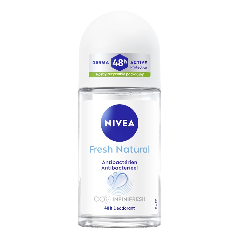 Lot de 3 Déodorant Bille 48H Fresh Natural NIVEA 50ml