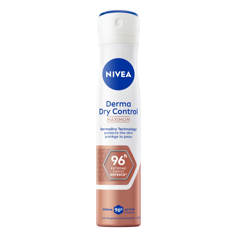 Lot de 3 Déodorant Spray Protection transpiration 96H Derma NIVEA 200ml