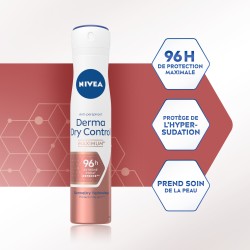 Lot de 3 Déodorant Spray Protection transpiration 96H Derma NIVEA 200ml 2