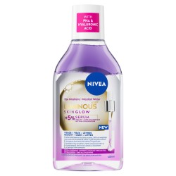 Lot de 2 Eau Micellaire Démaquillante Luminous Skin Glow NIVEA 400ml