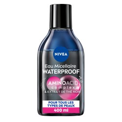 Lot de 2 Eau Micellaire Démaquillante Waterproof Micellair Expert NIVEA 400ml