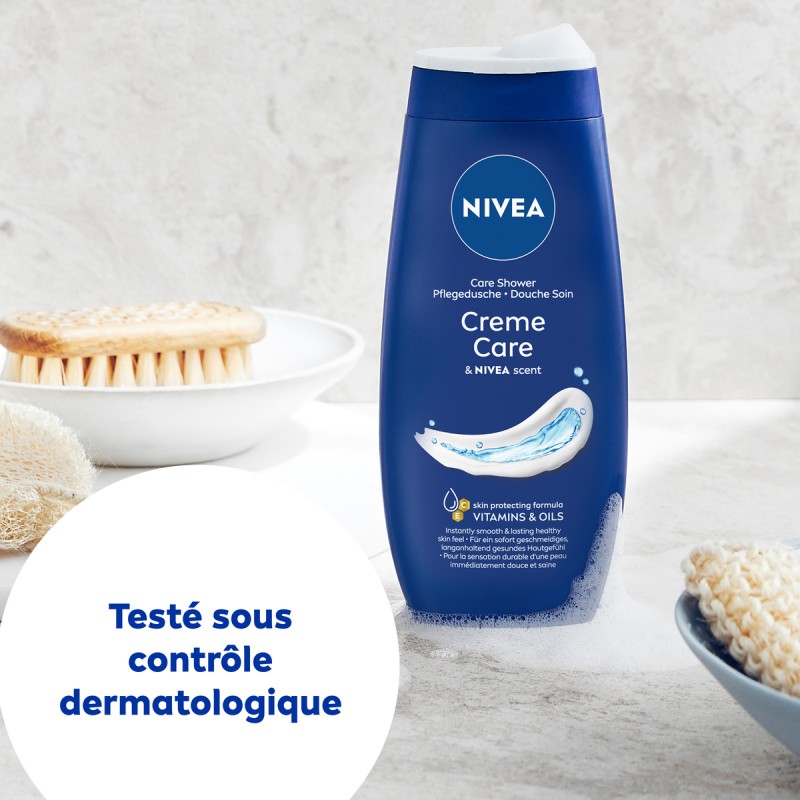 Lot de 3 Gel douche crème soin Creme care Vitamines et huiles NIVEA 250ml