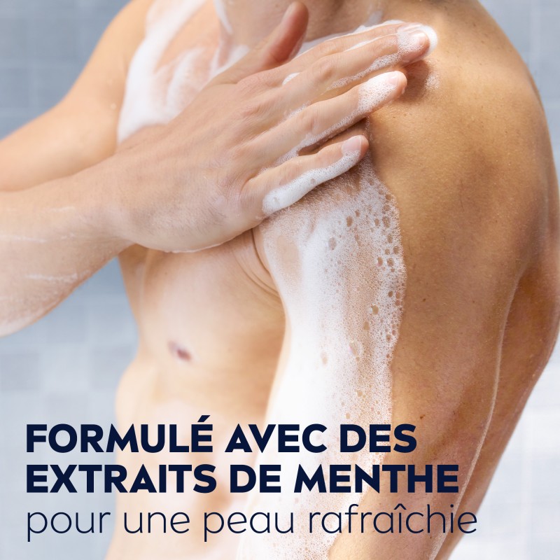 Lot de 3 Gel douche Homme Energisant Energy Extrait de Menthe NIVEA MEN 250ml