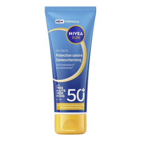 Lot de 2 Crème protection solaire visage SPF50 Hydratante NIVEA SUN 40ml